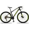 Bicicleta Aro 29 Dropp TX 27V Shimano Freio Hidráulico Trava - Preto+Amarelo - 17 - 1