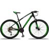 Bicicleta Aro 29 Dropp TX 27V Shimano Freio Hidráulico Trava - Preto+Verde - 17 - 1