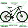 Bicicleta Aro 29 Dropp TX 27V Shimano Freio Hidráulico Trava - Preto+Verde - 17 - 3