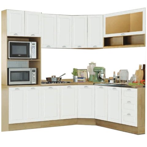 Cozinha Modulada 9 Pecas 225x195 Cm Denv Branco Rivera Dtall