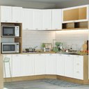 Ver imagem 2 de Cozinha Modulada 9 Pecas 225x195 Cm Denv Branco Rivera Dtall