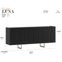 Ver imagem 2 de Aparador Buffet Luna Preto Champanhe - New Ceval