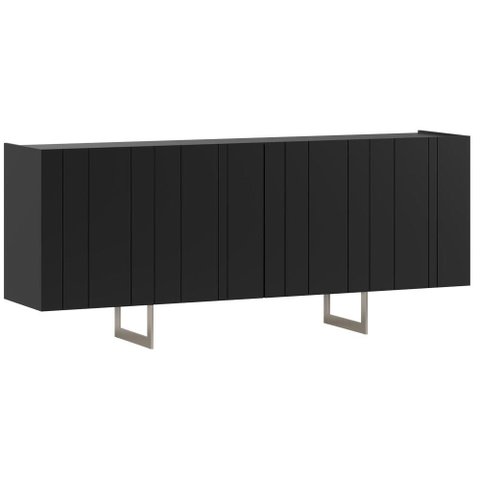 Aparador Buffet Luna Preto Champanhe - New Ceval