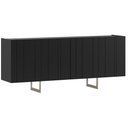 Ver imagem 1 de Aparador Buffet Luna Preto Champanhe - New Ceval