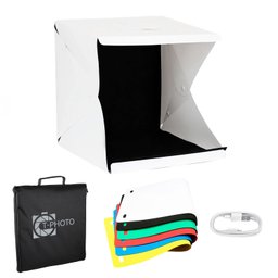Mini Studio Fotográfico com 6 Fundos Colorido T-Photo Box 40cm - 2