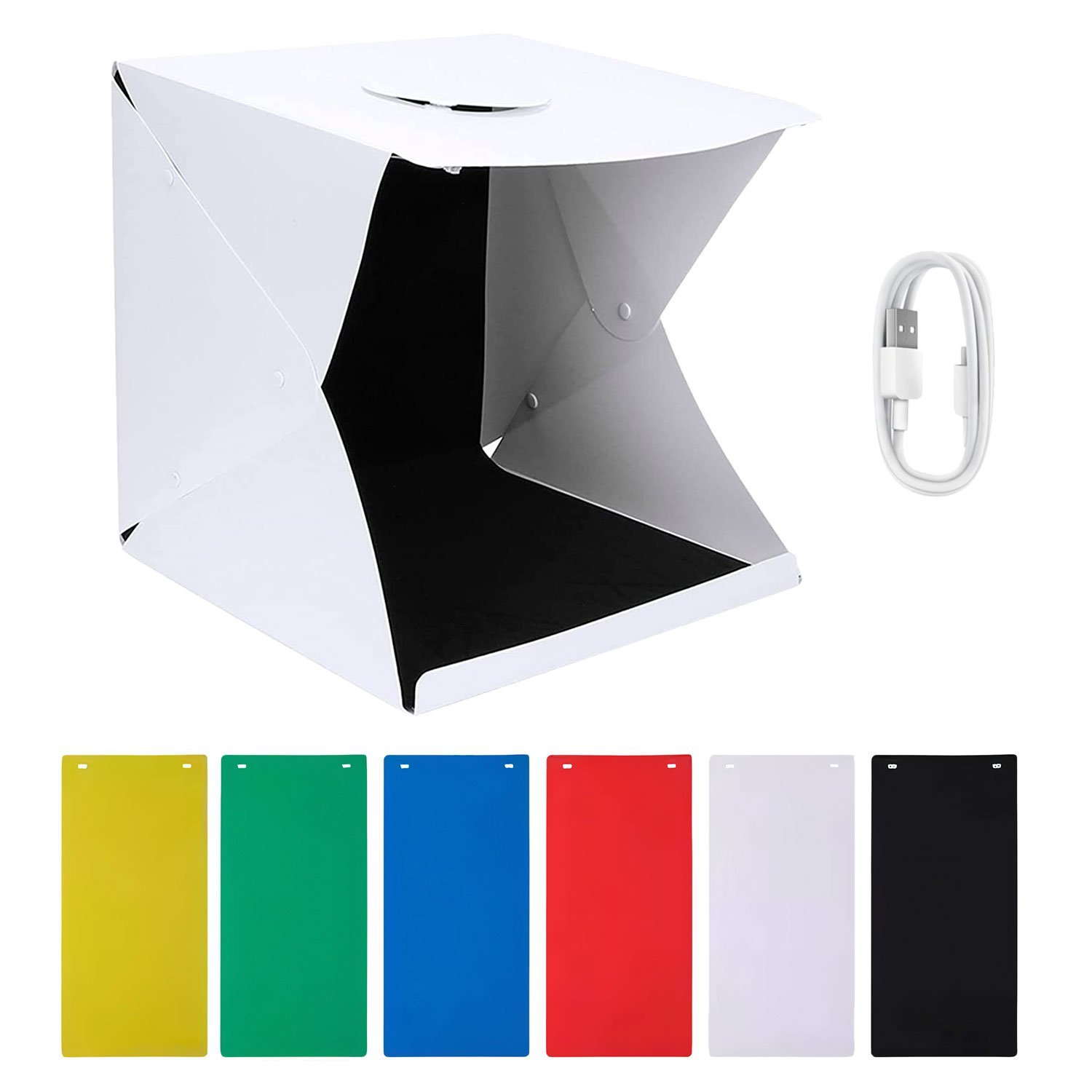 Mini Studio Fotográfico com 6 Fundos Colorido T-Photo Box 40cm - 1