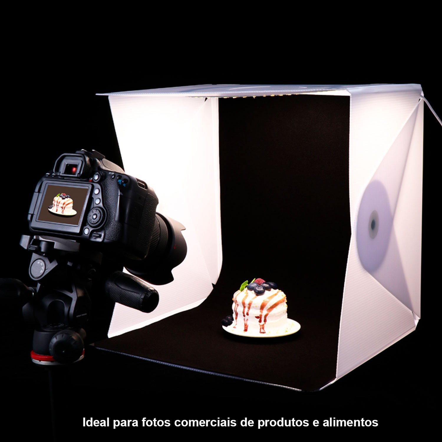 Mini Studio Fotográfico com 6 Fundos Colorido T-Photo Box 40cm - 8