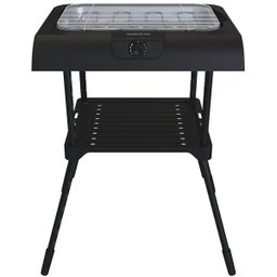 Churrasqueira Elétrica Portátil 2 em 1 Pedestal e Mesa sem Fumaça Grill 220v Preta Agratto Achp01n - 1