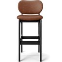 Ver imagem 6 de Kit 03 Banquetas Alta Para Cozinha Madeira Fixa Betta L02 Preto Couríssimo Marrom - Lyam Decor
