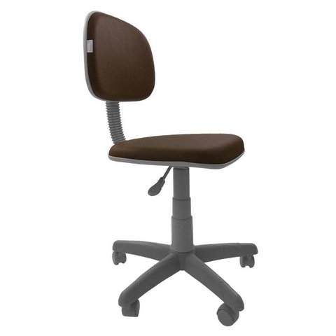 Cadeira Secretaria Giratoria Bolt BC - Couro Sintetico Corano - Marrom