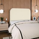 Ver mais imagens de Cabeceira Casal 140 Cm com Frame Alana Suede Bege Artte