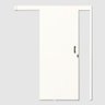 Kit Porta de Correr Madeira Lisa Mgm Branco Esq - 215 x 80cm - 1