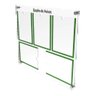 Quadro de Avisos em Acrílico 5 Folhas Colorido - Verde - 2