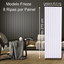 Ver imagem 2 de Painel Ripado Frieze Branco 2750 X 455 X 9mm - Caixa com 4 Painéis = 5m2