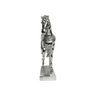Escultura de Cavalo Decorativo Prata - 15x35x31cm Prime Home Decor 36969 - 2