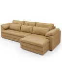 Ver mais imagens de Sofá Retrátil para Sala de Estar 3 Lugares 257cm Riza S03 Couro Soft Bege - Lyam Decor