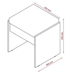 Penteadeira com Espelho e Leds Eloá Branca com Banqueta Patrimar - 5