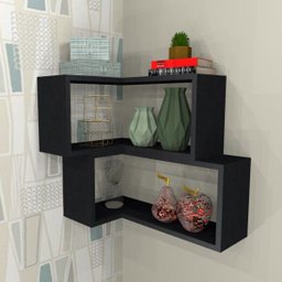 Nicho MDF de Canto Preto 50 x 46 x 36 - Mobes - 1 Nicho MDF de Canto Preto 50 x 46 x 36 - Mobes - 1