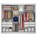 Ver imagem 3 de Guarda Roupa Casal Sonetto 3 Portas 4 Gavetas Neve com Espelho – Novo Horizonte