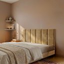 Ver imagem 1 de Cabeceira Modulada Alicia 6 Módulos Casal/Queen 100% MDF Linho Premium