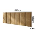 Ver imagem 2 de Cabeceira Modulada Alicia 6 Módulos Casal/Queen 100% MDF Linho Premium