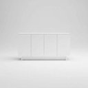 Ver imagem 3 de Buffet Aparador Atta 4 Portas Moderno 120cm Cor Branco