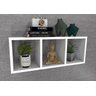 Nicho MDF Triplo Branco 60 x 23 x 15 cm - Mobes - 1