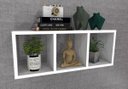 Ver imagem 1 de Nicho MDF Triplo Branco 60 x 23 x 15 cm - Mobes