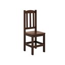 Ver imagem 3 de Conjunto Mesa de Madeira Maciça Castanho 160x88+ 6 Cadeiras Sfa