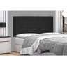 Cabeceira Painel Tânia Para Cama Box Casal 140 cm Suede Preto - D’Rossi - 2