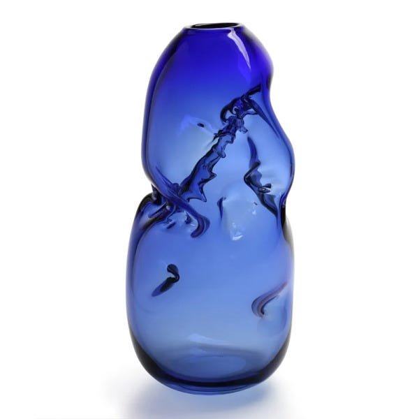 Vaso Azul Amassado - 1