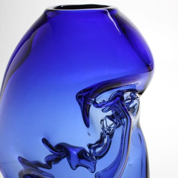 Vaso Azul Amassado - 4