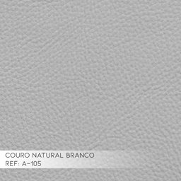 Conjunto Sofá 2 Lugares com Poltrona Pés Palito Lubbock Couro Branco - 4