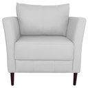 Ver imagem 5 de Conjunto Sofá 2 Lugares com Poltrona Pés Palito Lubbock Couro Branco