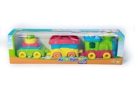 Brinquedo Infantil Didático Trenzinho João Fumaça Com Som - Maral