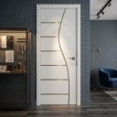 Ver imagem 4 de Porta Interna Frisada de Madeira Revestida em MDF:Branco