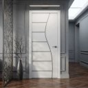 Ver mais imagens de Porta Interna Frisada de Madeira Revestida em MDF:Branco