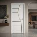 Ver imagem 7 de Porta Interna Frisada de Madeira Revestida em MDF:Branco