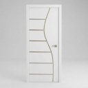 Ver imagem 1 de Porta Interna Frisada de Madeira Revestida em MDF:Branco