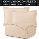 Ver imagem 6 de Kit Premium Sublime Edredom King Grosso Dupla Face Luxo:palha