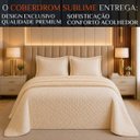 Ver imagem 2 de Kit Premium Sublime Edredom King Grosso Dupla Face Luxo:palha
