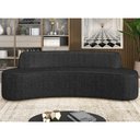 Ver imagem 2 de Sofá 4 Lugares para Sala de Estar Living 230cm Koane D06 Linho Preto - Mpozenato