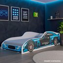 Ver imagem 1 de Cama Solteiro Infantil Carro – Decoração Gamer