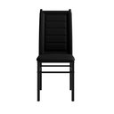 Ver imagem 5 de Conjunto 2 Cadeiras Aço Preto Tokio Resistente Estofada Couro Sintético - Art Panta:preto