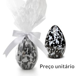 Peso Ovo de Páscoa Multicor Preto e Branco - 1
