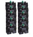 Ver imagem 1 de Kit 10 Bloco Contato Zb2 Be 101 1na Verde Sibratec