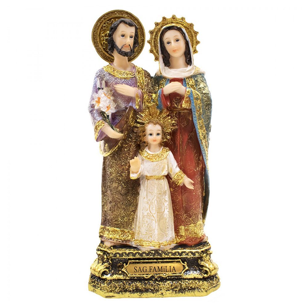 Imagem Sagrada Família em Resina 21 cm