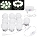 Ver imagem 3 de Luminária de Espelho Camarim 3 Tom de Luz 10 Lâmpadas de Led