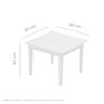 Conjunto Mesa de Jantar 80x80cm 4 Cadeiras Mineira Madeira de Demolição - 4