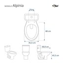 Ver imagem 3 de Assento Sanitário Laqueado Soft Close Alpinia Marfim (Bege) para vaso Fiori
